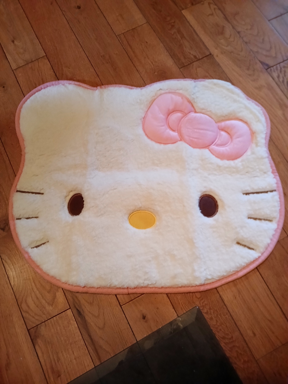 Hello Kitty Plush Pink & White Kids Floor Mat